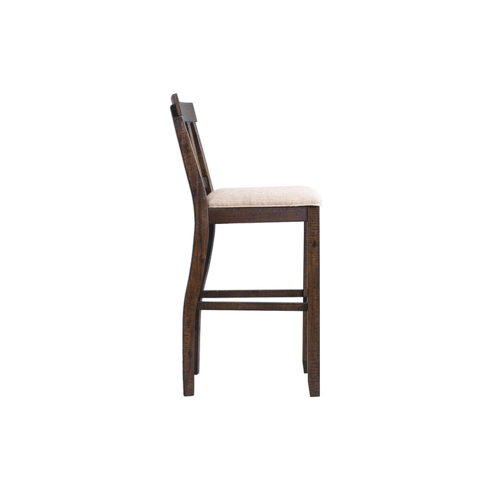 Stone 30" Slat Back Bar Stool Set of 2