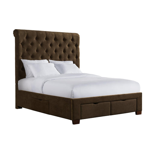 Waldorf Queen Upholstered Storage Bed - Sweet Furniture (Columbus, Ohio)