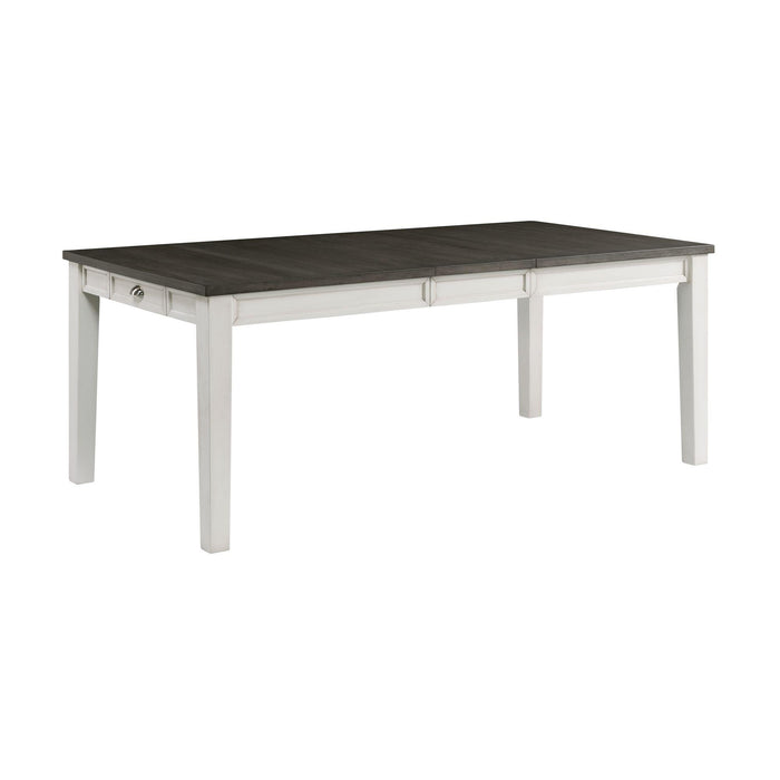 Kayla Two Tone Dining Table with Storage image