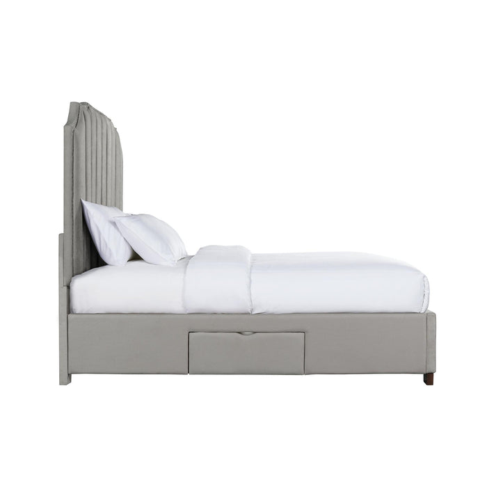 Harper Queen Upholstered Storage Bed - Sweet Furniture (Columbus, Ohio)