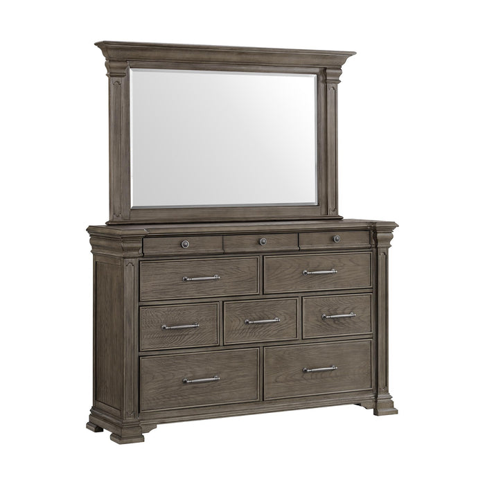 Kings Court Dresser & Mirror in Grey - Sweet Furniture (Columbus, Ohio)