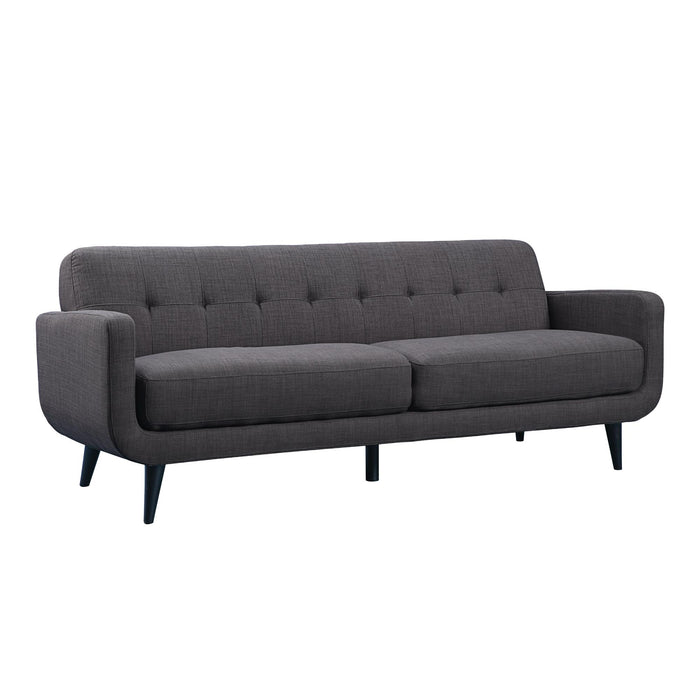 Hadley Sofa & Loveseat Set in Charcoal