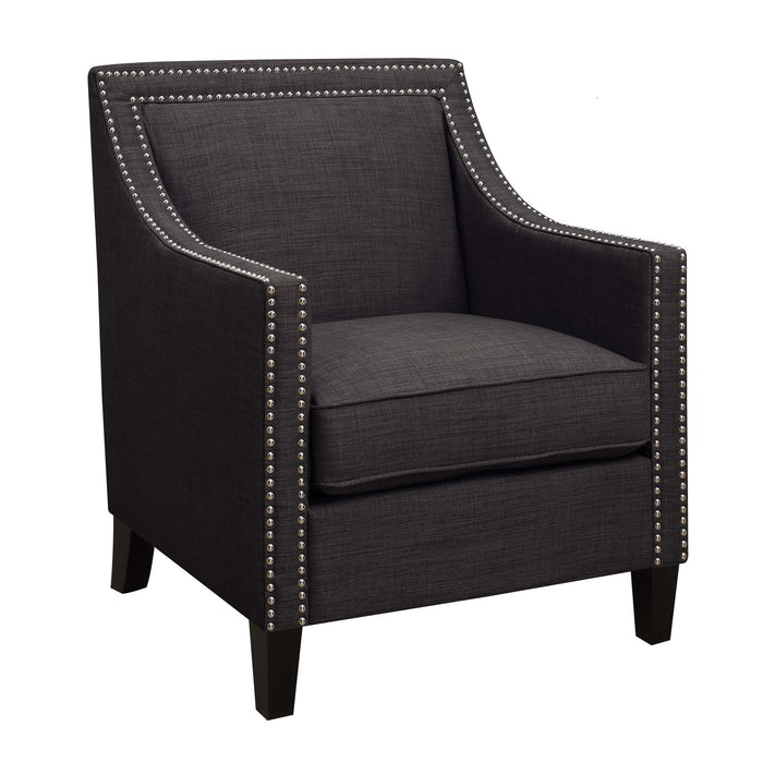 Erica 497 Chair W/Chrome Nails Heirloom Charcoal (ISTA 3) - Sweet Furniture (Columbus, Ohio)