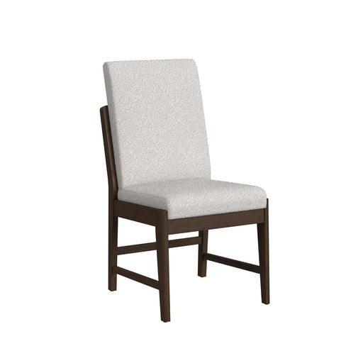 Brisbane Dining Side Chair with Boucle Beige Fabric in Brown (2 Per Carton) - Sweet Furniture (Columbus, Ohio)
