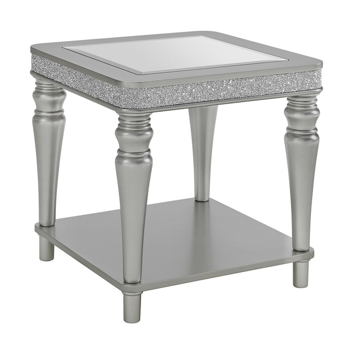 Avril End Table in Silver - Sweet Furniture (Columbus, Ohio)