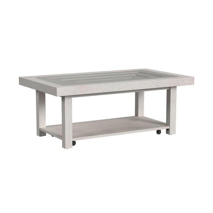 Avalanche Coffee Table in Antique White - Sweet Furniture (Columbus, Ohio)