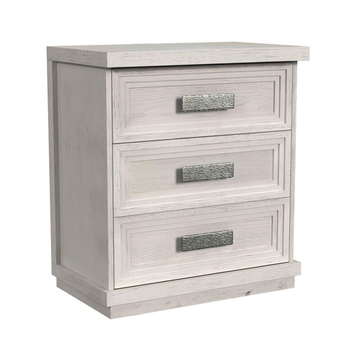 Avalanche 3-Drawer Nightstand with USB in Antique White - Sweet Furniture (Columbus, Ohio)