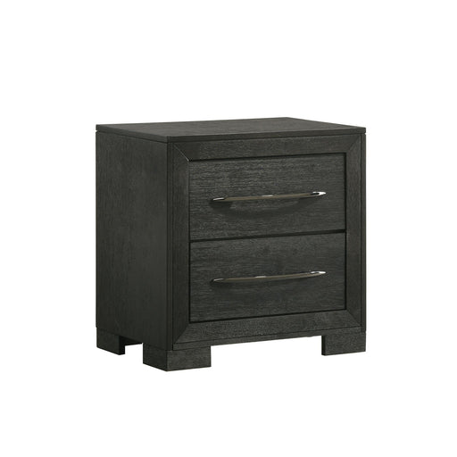 Allan 2-Drawer Nightstand in Black - Sweet Furniture (Columbus, Ohio)