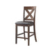 Alex Counter Side Chair W/Brown PU Espresso (2 Per Pack) - Sweet Furniture (Columbus, Ohio)