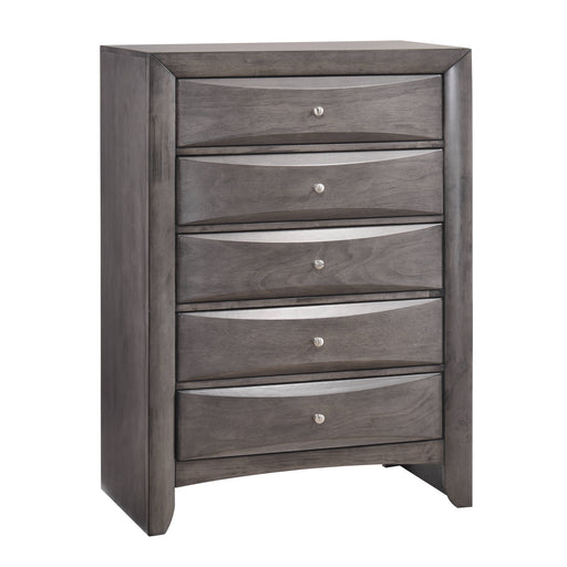 Emily Chest Grey 5Drawer (Sturdy) - Sweet Furniture (Columbus, Ohio)