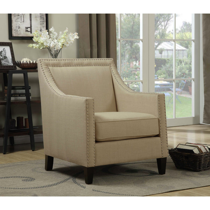 Erica 497 Chair W/Chrome Nails Heirloom Natural (ISTA 3) - Sweet Furniture (Columbus, Ohio)