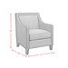 Erica 497 Chair W/Chrome Nails Heirloom Blue (ISTA 3) - Sweet Furniture (Columbus, Ohio)