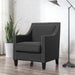 Erica 497 Chair W/Chrome Nails Heirloom Charcoal (ISTA 3) - Sweet Furniture (Columbus, Ohio)