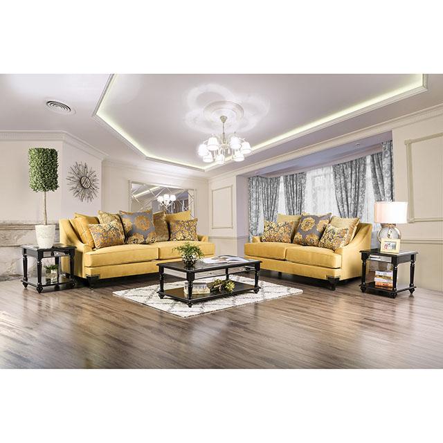 Wolver Gold/Gray Chair, Gold - Sweet Furniture (Columbus, Ohio)