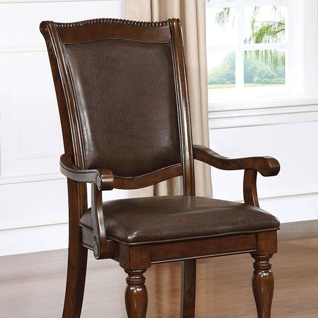Alpena Brown Cherry/Espresso Arm Chair & Side Chair (2/CTN)