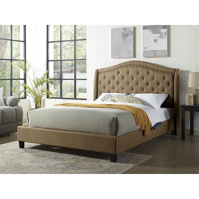 Carly Bed Grey & Brown