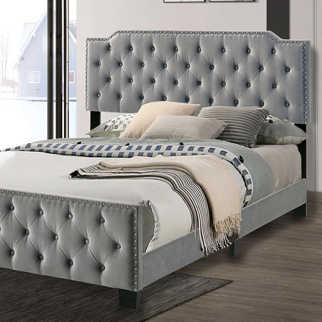 Charlize Bed Grey & Navy