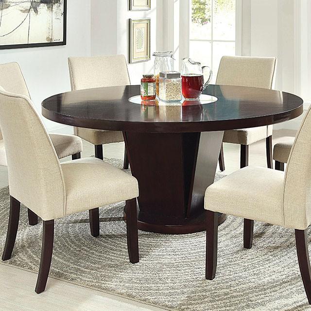 Cimma Espresso Round Dining Table - Sweet Furniture (Columbus, Ohio)