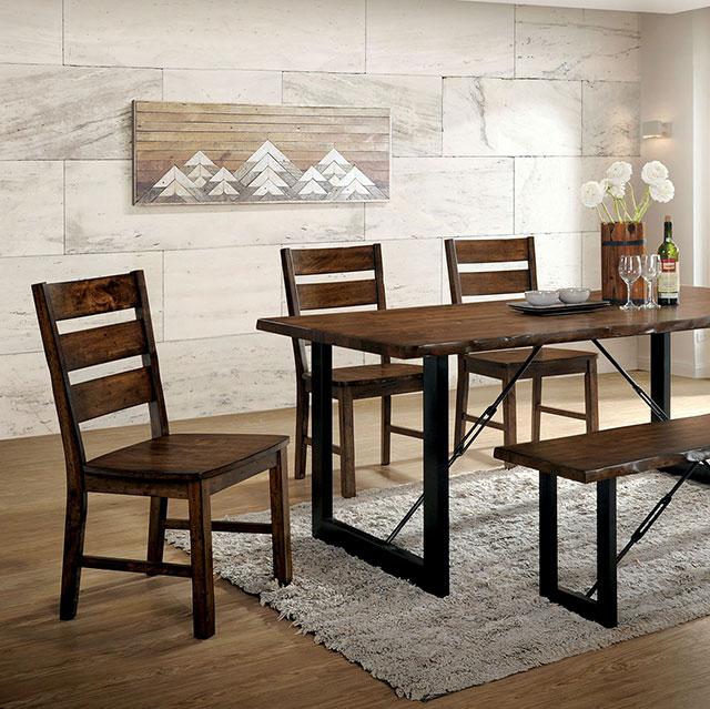 Dulce Walnut/Black Dining Table - Sweet Furniture (Columbus, Ohio)