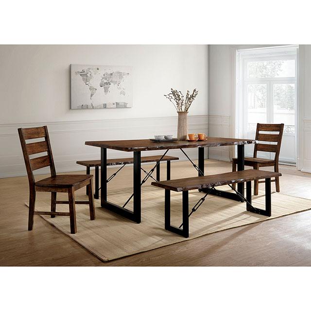 Dulce Walnut/Black Dining Table - Sweet Furniture (Columbus, Ohio)