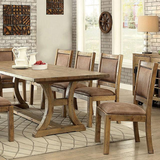GIANNA Rustic Pine 96" Dining Table - Sweet Furniture (Columbus, Ohio)