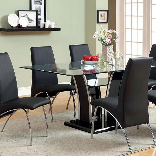 Glenview Black Dining Table - Sweet Furniture (Columbus, Ohio)