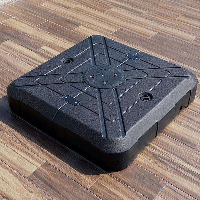 Fida 8 Ft Square Umbrella w/ Double Top + 37" Large Base - Sweet Furniture (Columbus, Ohio)