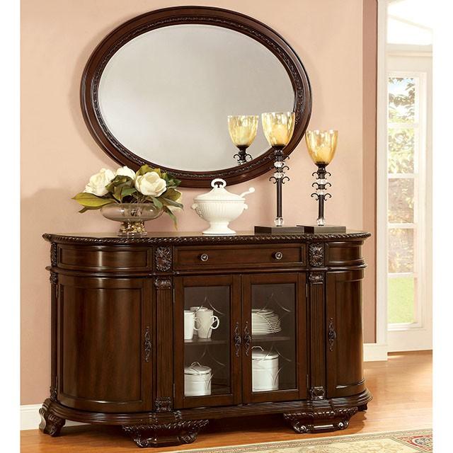 Bellagio Brown Cherry Round Dining Table - Sweet Furniture (Columbus, Ohio)