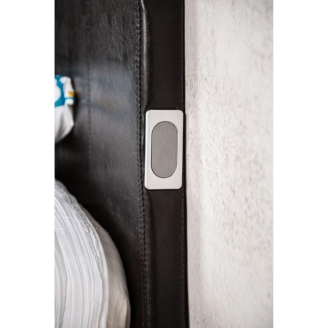 Evans E.King & Cal.King Bed Espressso, White, & Camel