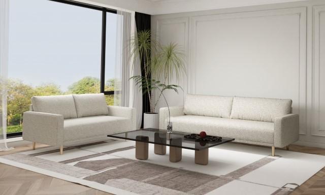 ELVERUM Loveseat, Off-White