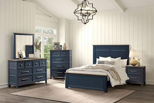Pinetop 4 & 5 Piece Twin Bedroom Set White & Blue - Sweet Furniture (Columbus, Ohio)