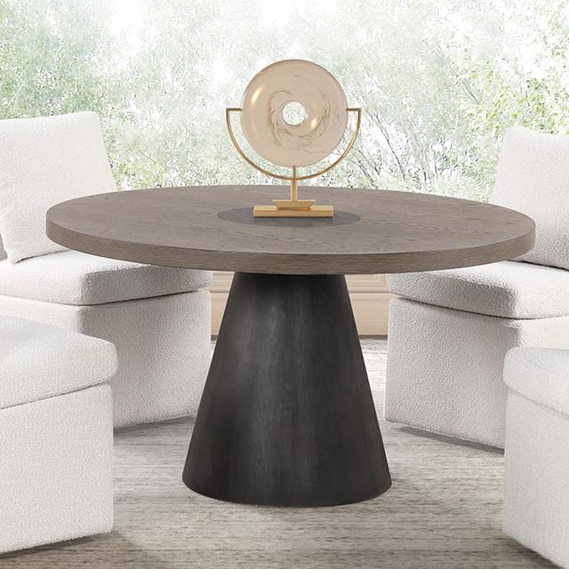 Broager 5 Pc Dining Table Set (White Caster Chairs) Rustic Oak - Sweet Furniture (Columbus, Ohio)