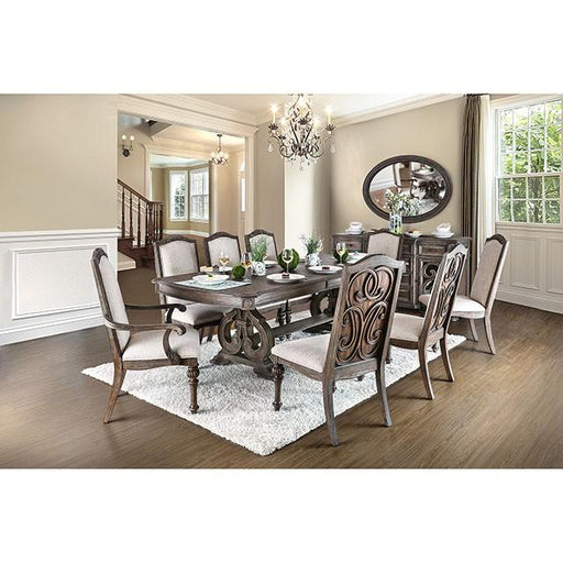 ARCADIA Rustic Natural Tone, Ivory Dining Table - Sweet Furniture (Columbus, Ohio)