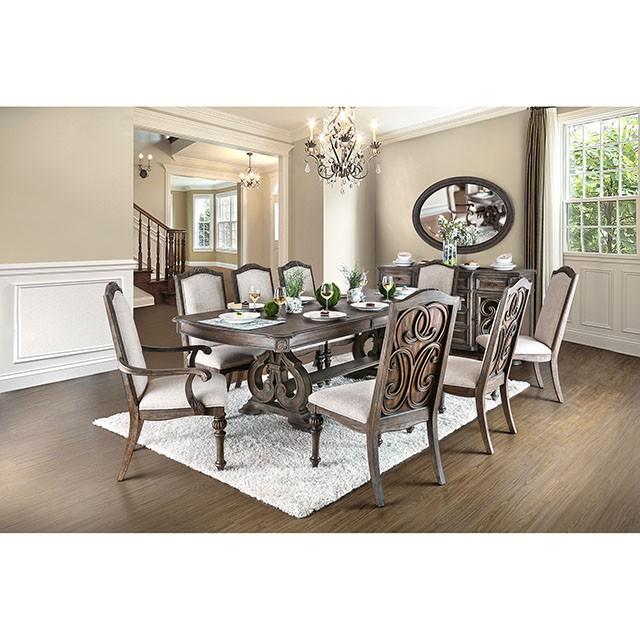 ARCADIA Rustic Natural Tone, Ivory Dining Table - Sweet Furniture (Columbus, Ohio)