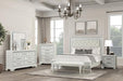 Stella Mia E.King & Queen Bed White & White - Sweet Furniture (Columbus, Ohio)