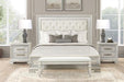 Stella Mia E.King & Queen Bed White & White - Sweet Furniture (Columbus, Ohio)