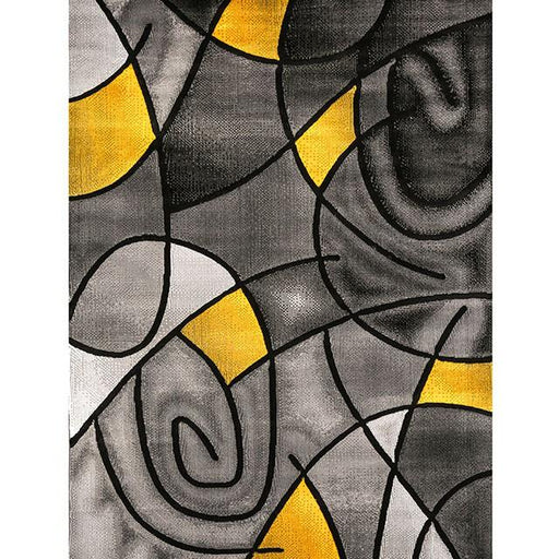 Sivas Charcoal Yellow 8' X 10' Area Rug - Sweet Furniture (Columbus, Ohio)