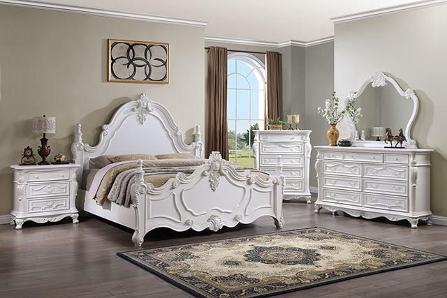 Francione Bed Chrome & Cherry