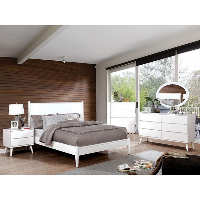 LENNART II White Oval Mirror - Sweet Furniture (Columbus, Ohio)
