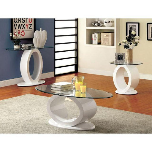 LODIA III White Sofa Table, White - Sweet Furniture (Columbus, Ohio)