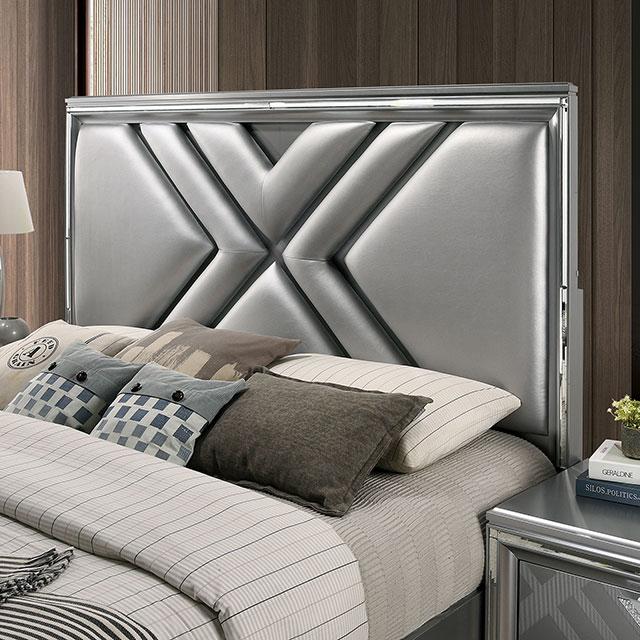 Emmeline 4 & 5 Piece Queen Bedroom Set Gray & White - Sweet Furniture (Columbus, Ohio)