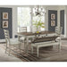 Farmington Rectangular Dining Table in Medium Brown and Washed Stone - Sweet Furniture (Columbus, Ohio)