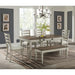 Farmington Rectangular Dining Table in Medium Brown and Washed Stone - Sweet Furniture (Columbus, Ohio)