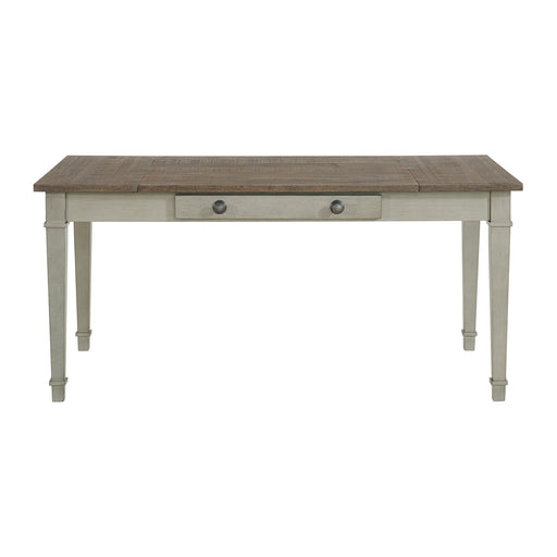 Farmington Rectangular Dining Table in Medium Brown and Washed Stone - Sweet Furniture (Columbus, Ohio)