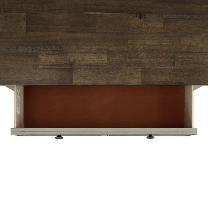 Farmington Panel Bedroom Set in Medium Brown and Washed Stone - Sweet Furniture (Columbus, Ohio)