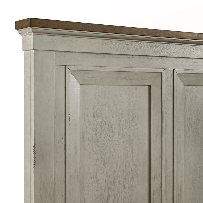 Farmington Panel Bedroom Set in Medium Brown and Washed Stone - Sweet Furniture (Columbus, Ohio)