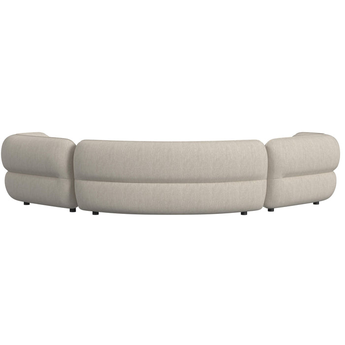 Four Seasons Sectional Set in Woolen Camel with 6 Pillows - Sweet Furniture (Columbus, Ohio)