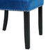 Francesca Rectangular Dining Blue Velvet Side Chair (2 Per Pack) - Sweet Furniture (Columbus, Ohio)