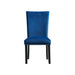 Francesca Rectangular Dining Blue Velvet Side Chair (2 Per Pack) - Sweet Furniture (Columbus, Ohio)