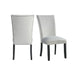Francesca Rectangular Dining Grey Velvet Side Chair W/ Nailhead Trim (2 Per Pack) - Sweet Furniture (Columbus, Ohio)